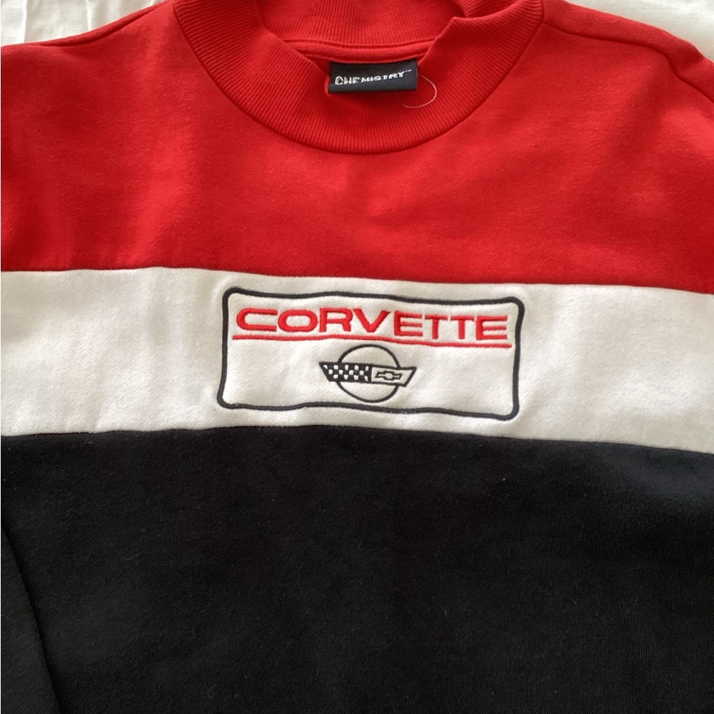 Red and Black Corvette Sweatshirt bought at forever21 never worn - Picture 2 of 5